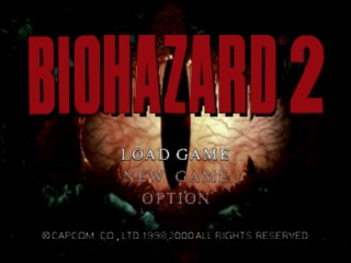 Biohazard 2 title screen for Nintendo 64